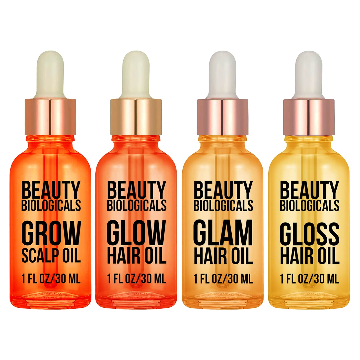 Grow Scalp Oil, Glow, Glam & Gloss Hair Oils