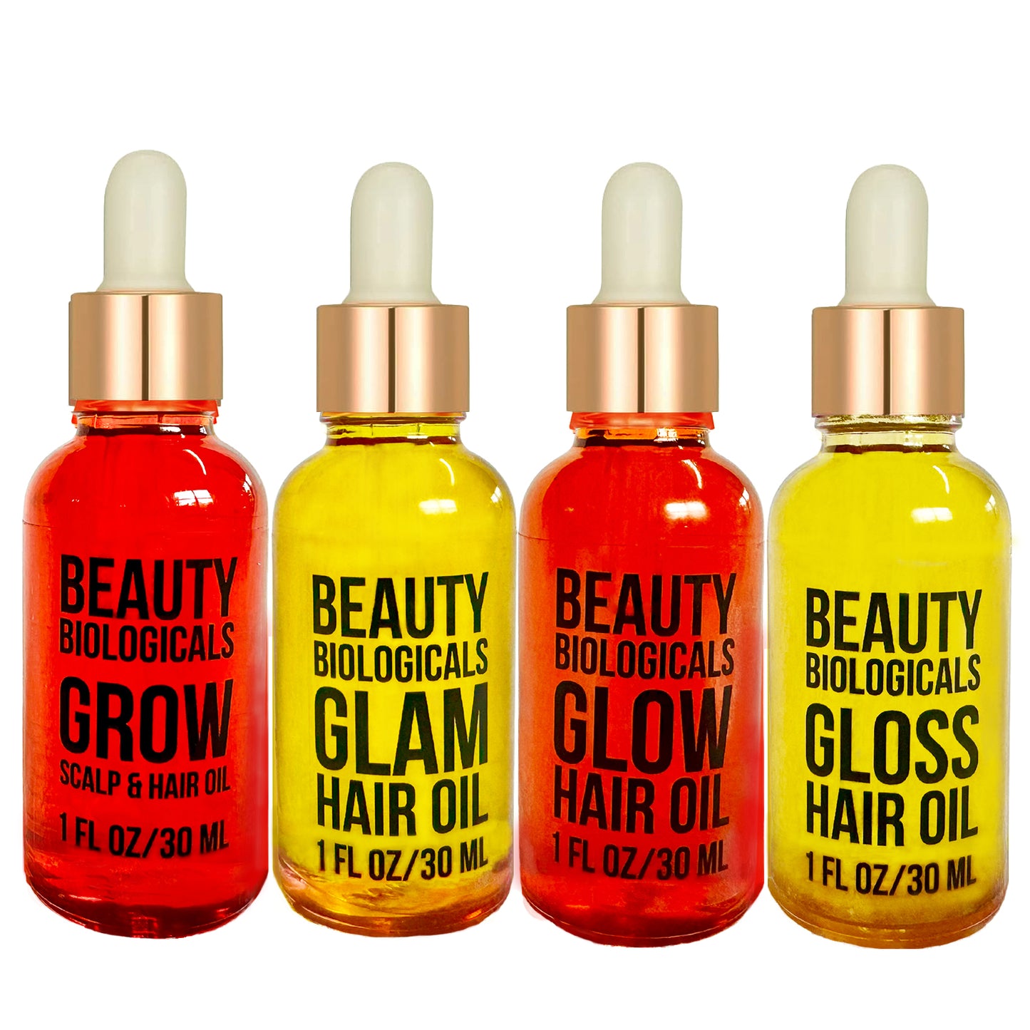 Grow Scalp Oil, Glow, Glam & Gloss Hair Oils